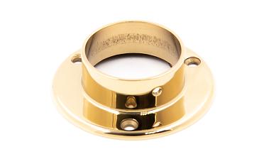 Фланец для трубы Ø50.8 мм, Ø90х3 мм, полированный, литой, золото k022-88 купить в Казани