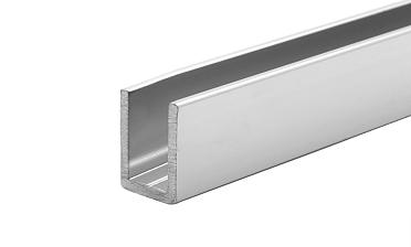 П-образный профиль для неподвижных стекол 8 мм, 19x13, L=2500, алюминий полированный t756-2500 AL купить в Казани