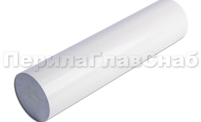Пластиковый поручень, цвет белый, Ø49 мм, длина 4м k893 