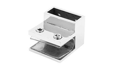 Коннектор торцевой труба-стекло, для трубы 30х10, полированный t467 PSS купить в Казани Коннектор торцевой труба-стекло, для трубы 30х10, полированный t467 PSS купить в Казани