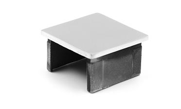 Заглушка для поручня с пазом 40x40 мм, полированная, хром (AISI 304) k547 купить в Казани