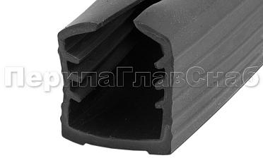 Уплотнитель в поручень с пазом 24х24 для стекла 8+8 мм, EPDM Фk303  купить в Казани