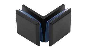 Коннектор для душевой кабины стекло-стекло 90°, 45х45, черный, t735 BZn купить в Казани