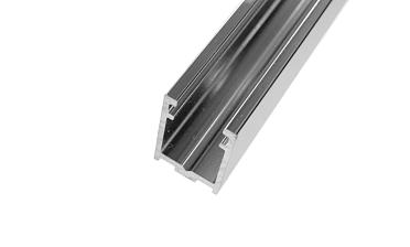 П-образный профиль 19x13, L=3000, под стекло 8 мм, алюминий полированный t758-3000 AL купить в Казани