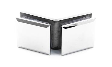 Коннектор для душевой стекло-стекло 135°, нержавеющая сталь AISI 304, полированная t736 PSS купить в Казани