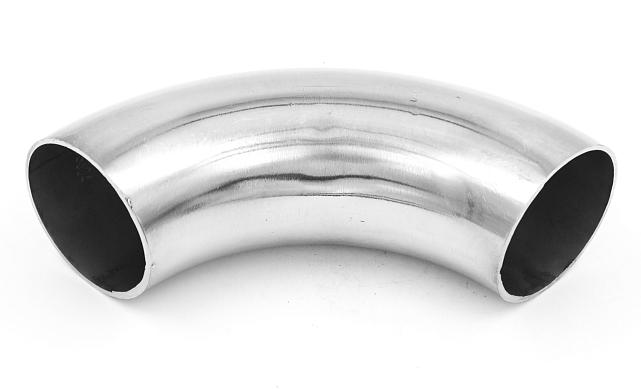 Длинный отвод поручня под сварку Ø50.8х180х1.5 мм, длина 180 мм, полированный 400 Grit, (aisi 304) k021-11