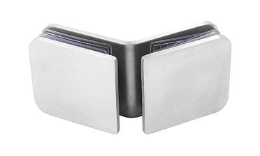 Коннектор для душевой кабины стекло-стекло 135° 45х45 мм шлифованный t726-2 SSS  купить в Казани