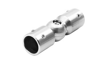 Соединитель труба-труба произвольный угол, нерж. шлифованный t915 SSS купить в Казани