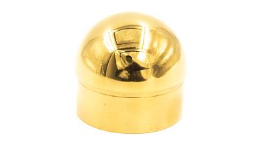 Заглушка для трубы Ø50.8х1.45 мм сферическая литая золотая k092-88 купить в Казани