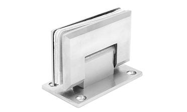 Петля для душевой кабины стена-стекло 90° 90х55 мм AISI 304, шлифованная  t301 SSS купить в Казани