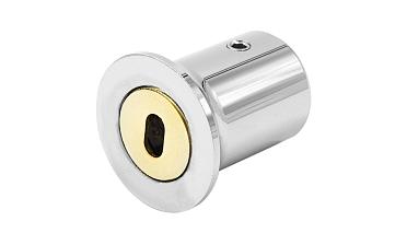 Соединитель стена-труба 19 мм, цинк-хром полированный t907 Pzn купить в Казани