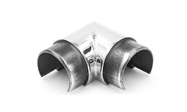 Отвод поручня 90°, с вставками для трубы Ø42.4 мм, полир., (AISI 304) k230-2 купить в Казани