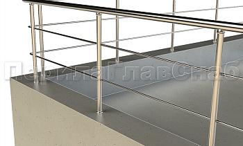 Ограждение на кровлю с ригельным заполнением в Казани. Готовые проекты ПерилаГлавСнаб