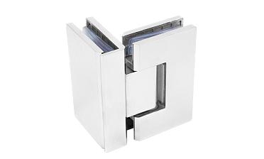 Петля для душевой стекло-стекло 90х55 мм, 90°, нержавеющая сталь AISI 304, полированная t304-2 PSS купить в Казани