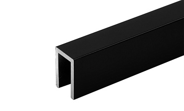 П-образный профиль 19x13, L=2200, алюминий ,черный, уценка t756 BL-У купить в Казани П-образный профиль 19x13, L=2200, алюминий ,черный, уценка t756 BL-У купить в Казани