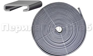 Поручень ПВХ пластиковый, цвет серый, на полосу 40х4 мм Ф-0681  купить в Казани