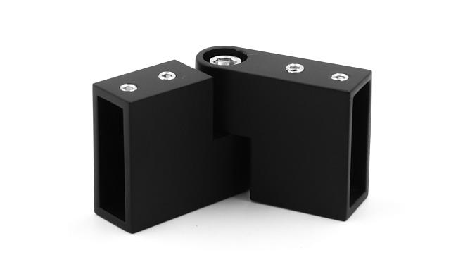 Коннектор регулируемый для трека 30х10 мм, нержавеющая сталь AISI 304, черная t465 BL 7