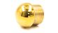 Заглушка для трубы Ø16 мм сферическая литая золотая k264-88 