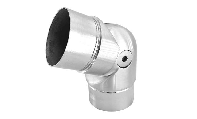 Поворот литой, внутренний, шарнирный, под Ø50.8х1.5 мм, шлифованный, AISI 304 Фk011-6 5