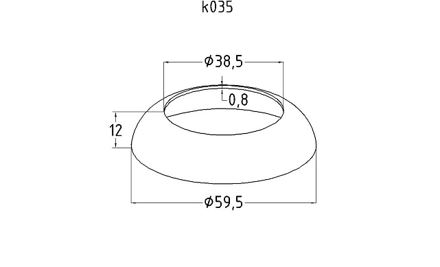 Низ стойки Ø38.1 мм, Ø60х10х0.7, полированный (AISI 304) k035 2 Низ стойки Ø38.1 мм, Ø60х10х0.7, полированный (AISI 304) k035 2