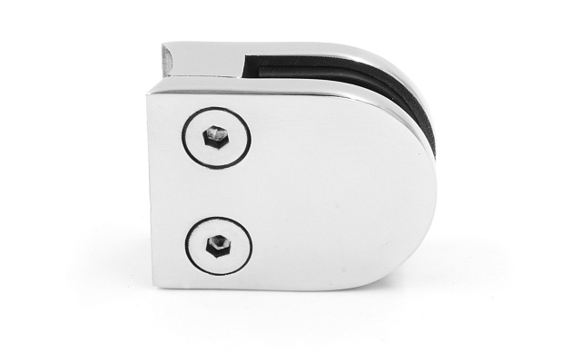 Стеклодержатель литой под стекло 8 мм (4+4 мм), под стойку Ø38.1 мм 40х22х49, полированный (AISI 304) k001-4 5 Стеклодержатель литой под стекло 8 мм (4+4 мм), под стойку Ø38.1 мм 40х22х49, полированный (AISI 304) k001-4 5