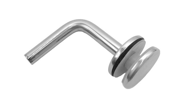 Держатель поручня к стеклу, вынос 60х70, Ø43х5 мм для стекла 10-12мм, (AISI 304) k008-5 6