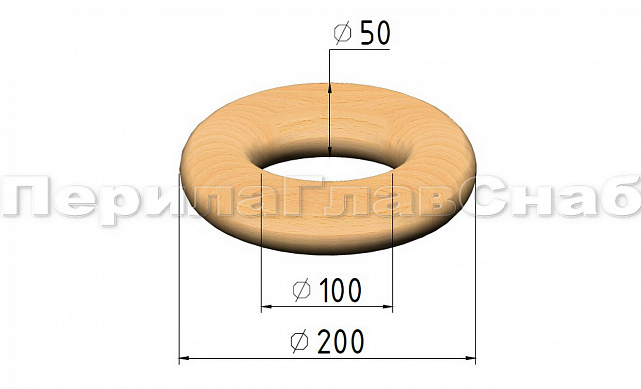 Бублик буковый Ø50.8, 360 град. Фk379 2