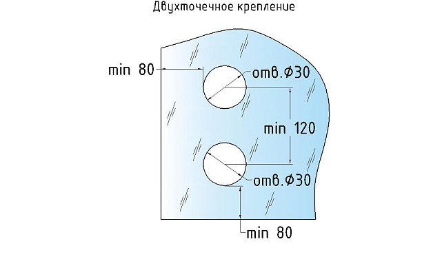 Стеклодержатель Ø50х10х18, шпилька М16х205 мм, для стекла 8-40 мм, AISI (201), с возможностью регулировки выноса до 65 мм, для торцевого крепления стекла, полированный, литой k277-3 5 Стеклодержатель Ø50х10х18, шпилька М16х205 мм, для стекла 8-40 мм, AISI (201), с возможностью регулировки выноса до 65 мм, для торцевого крепления стекла, полированный, литой k277-3 5