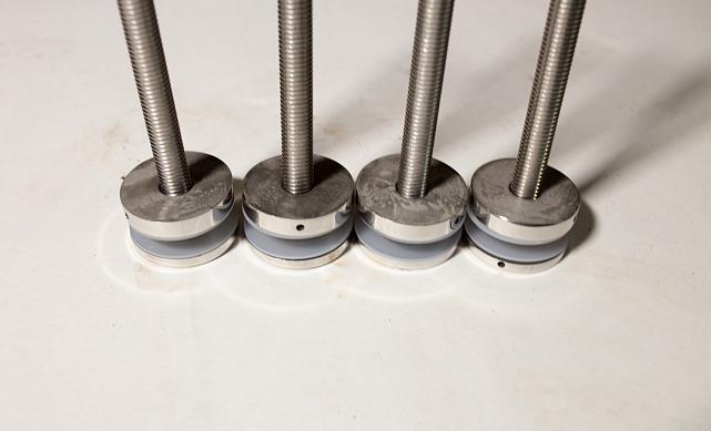 Комплект торцевого крепления несущего стекла, гайка-шайба Ø50х10х18 мм с внутренней резьбой М16(для оцинковки), полированный AISI 304, уценка k277-7-У 4