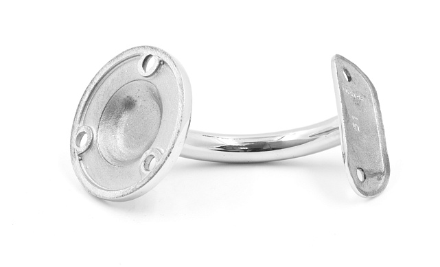 Пристенок с ложементом под Ø50.8 мм, вынос 70х45, Ø60х3 мм, литой, 25х45х2 мм, полированный, (AISI 316) k234-2 3 Пристенок с ложементом под Ø50.8 мм, вынос 70х45, Ø60х3 мм, литой, 25х45х2 мм, полированный, (AISI 316) k234-2 3