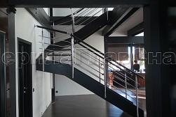 Перила для лестниц из металла в Казани. Готовые проекты ПерилаГлавСнаб - фото 8