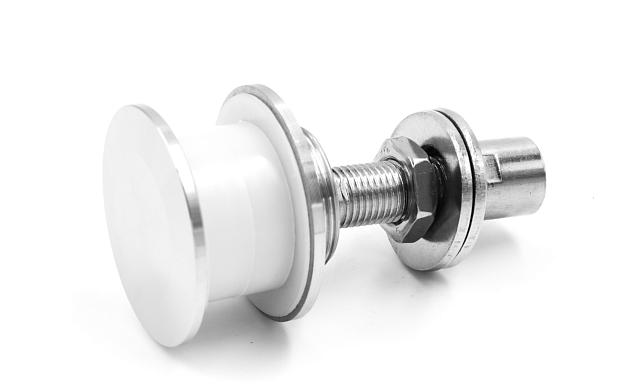 Рутель для крепления козырьков на ванты, разборный, для стекла 10-26 мм, нержавеющая сталь AISI 316, полированная k274-2 7