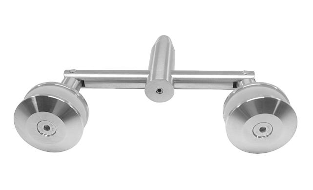 Крепление двойное с рутелями к стене, AISI 304 k629 7