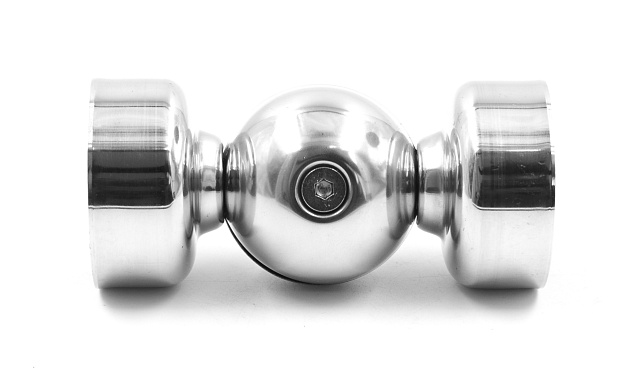 Поворот дер./пласт. поручня Ø50.8х0.8 мм, усиленный, полированная, (AISI 201) k053-6 5 Поворот дер./пласт. поручня Ø50.8х0.8 мм, усиленный, полированная, (AISI 201) k053-6 5