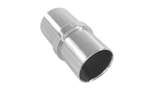 Соединитель трубы Ø25.1х1.45мм, полированный, AISI 304, с насечками k086-25 4
