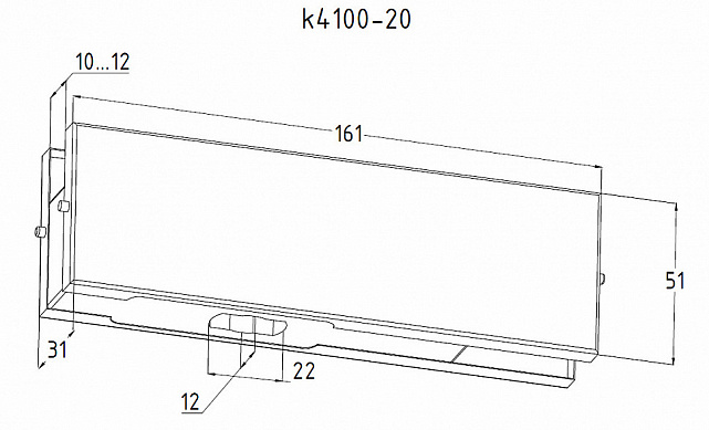 Нижний фитинг-петля, полированный t110 PSS 2 Нижний фитинг-петля, полированный t110 PSS 2