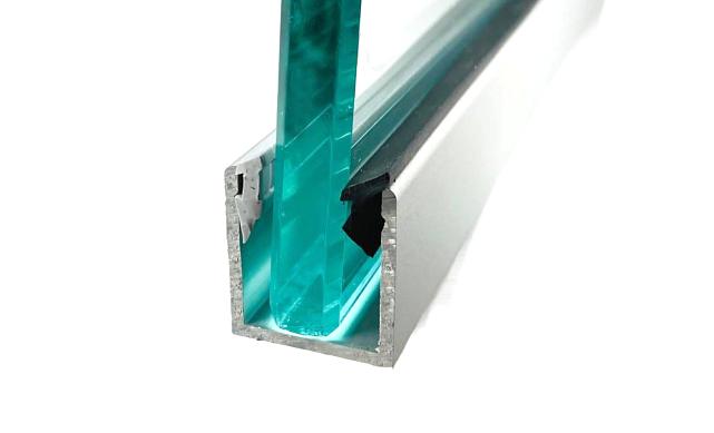 П-образный профиль 20 мм нижний, алюминиевый анодированный, длина 3000 мм т22 AL  8