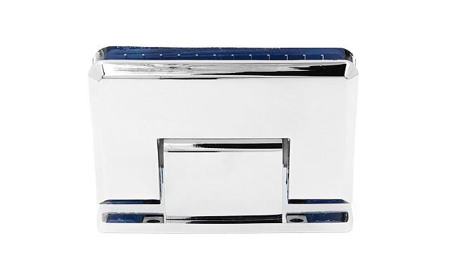 Петля для душевой кабины стена-стекло 90° с односторонним креплением, 90*55, цинк, полированная t305 PZn 7