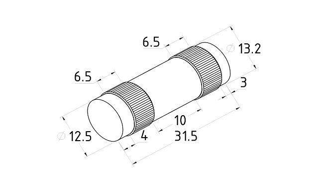 Соединитель трубы Ø16 мм, внутренний, (AISI 201) k090 2 Соединитель трубы Ø16 мм, внутренний, (AISI 201) k090 2