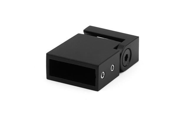 Коннектор регулируемый стена-профиль черный t464 BL 5