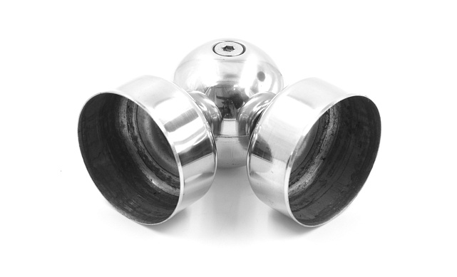 Поворот дер./пласт. поручня Ø50.8х0.8 мм, усиленный, полированная, (AISI 201) k053-6 7 Поворот дер./пласт. поручня Ø50.8х0.8 мм, усиленный, полированная, (AISI 201) k053-6 7