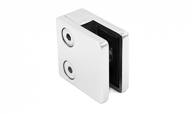 Стеклодержатель литой квадратный с вставками под стекло 8-10 мм, 4+4, на плоскость 41х22х42, полированный (AISI 304) k003-10 6 Стеклодержатель литой квадратный с вставками под стекло 8-10 мм, 4+4, на плоскость 41х22х42, полированный (AISI 304) k003-10 6