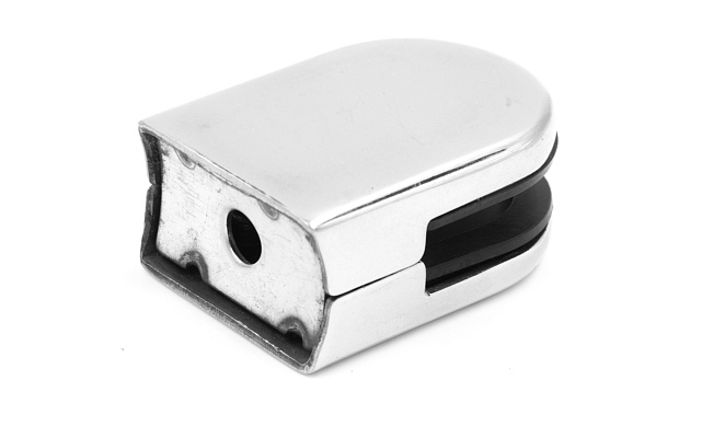 Стеклодержатель штампованный под стекло 8 мм (4+4 мм), под стойку Ø38.1 мм 40х24х54, шлифованный (AISI 304) Фk038-2 4 Стеклодержатель штампованный под стекло 8 мм (4+4 мм), под стойку Ø38.1 мм 40х24х54, шлифованный (AISI 304) Фk038-2 4