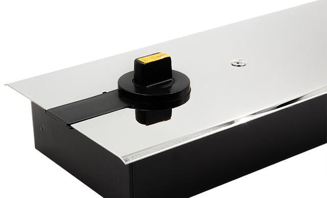 Доводчик для стеклянной двери до 100 кг EN4, напольный, 500 тыс, циклов, нержавеющая сталь AISI 304, полированная t184-3 PSS  3