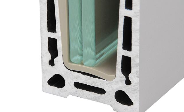 Комплект профиля зажимного  для стекла 10 мм, с отверстиями,  АНОД, алюминий,  k601-2-10 5