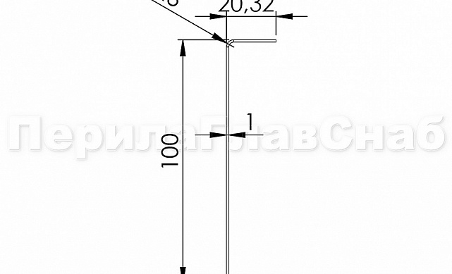 Лицевая накладка из шлифованной нержавейки на профиль т100 20.3х101 мм длина 2 м т100-11  3 Лицевая накладка из шлифованной нержавейки на профиль т100 20.3х101 мм длина 2 м т100-11  3