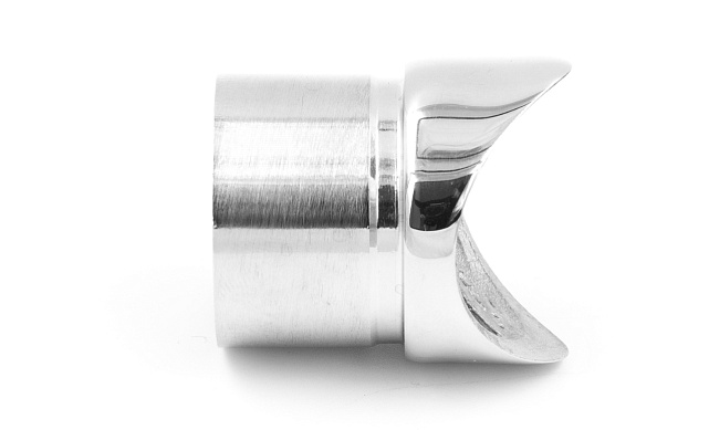 Наконечник седловина прямая 90° на стойку Ø38.1 мм, под поручень Ø38.1 мм, литая, полированная, AISI 304, k044-2 3 Наконечник седловина прямая 90° на стойку Ø38.1 мм, под поручень Ø38.1 мм, литая, полированная, AISI 304, k044-2 3