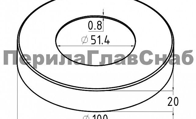 Низ стойки Ø50.8 мм, 100х18.5х0.8, полированный, (AISI 304) k217 2 Низ стойки Ø50.8 мм, 100х18.5х0.8, полированный, (AISI 304) k217 2
