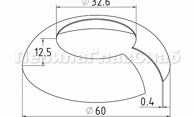 Низ стойки малый Ø32 мм, S=0.4 мм, 60 мм, полированный (AISI 304) k549 2 Низ стойки малый Ø32 мм, S=0.4 мм, 60 мм, полированный (AISI 304) k549 2