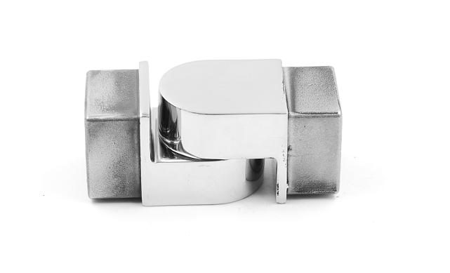 Поворот поручня 40х40 мм, регулируемый, полированный, (AISI 304) k366 6